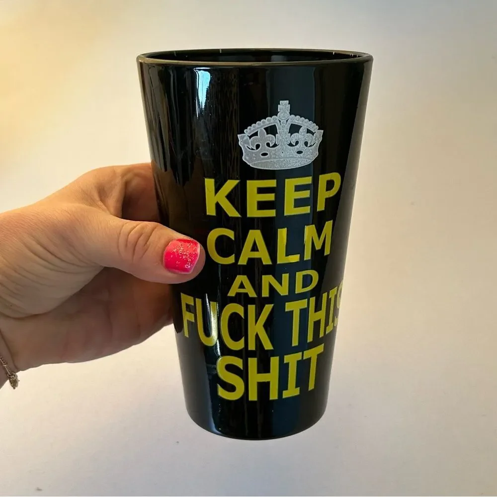 Black and Yellow Graphic Tumbler